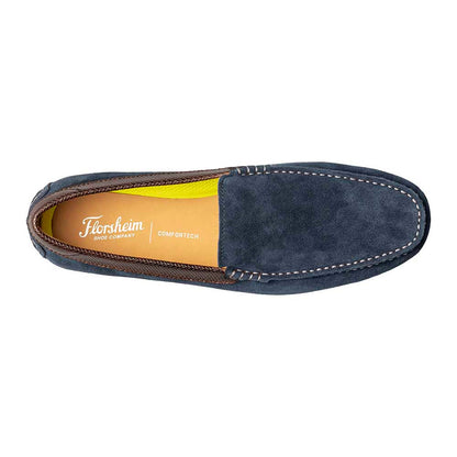 Florsheim Motor Navy Suede Leather Moc Toe Venetian Driving Shoe (USA Men Size)