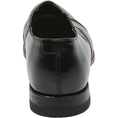 Stacy Adams Madison Black Kid & Lizard Print Slip-On
