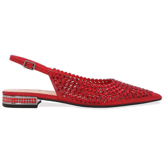 Lady Couture 0.75” Heel Emmy Flats in Red