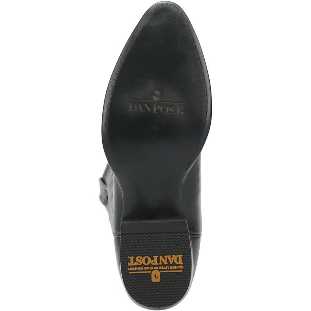 Dan Post Men’s Milwaukee 13” J Pointed Toe Black Cowboy Fine Leather Boot