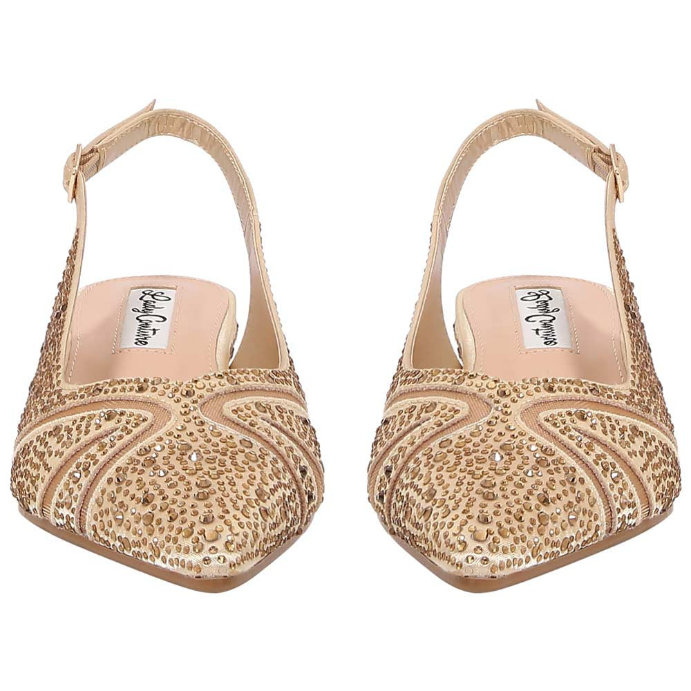 Lady Couture Daniela 2" Wedge Pump in Gold