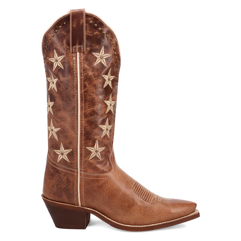 Laredo Serenade Brown Leather Snip Toe Western Cowgirl Boots (USA Women Size)