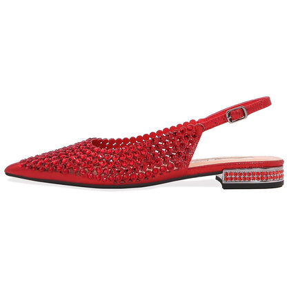 Lady Couture 0.75” Heel Emmy Flats in Red