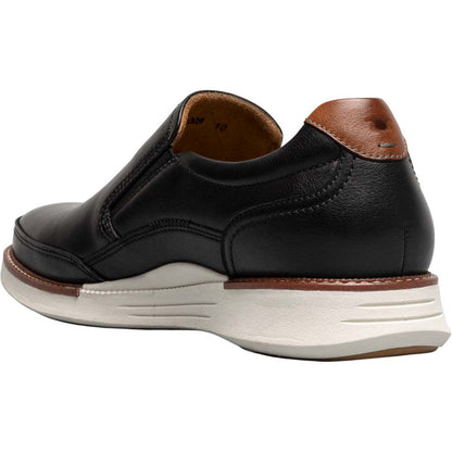 Florsheim Launch Black Multi Smooth Leather Moc Toe Casual Loafers