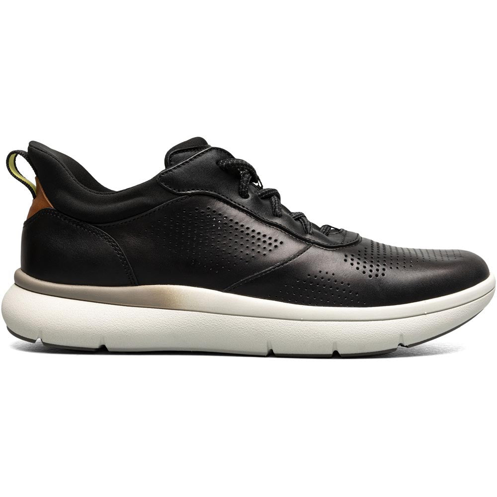 Florsheim Fleet Black Perf Toe Elastic Lace Men's Sneaker