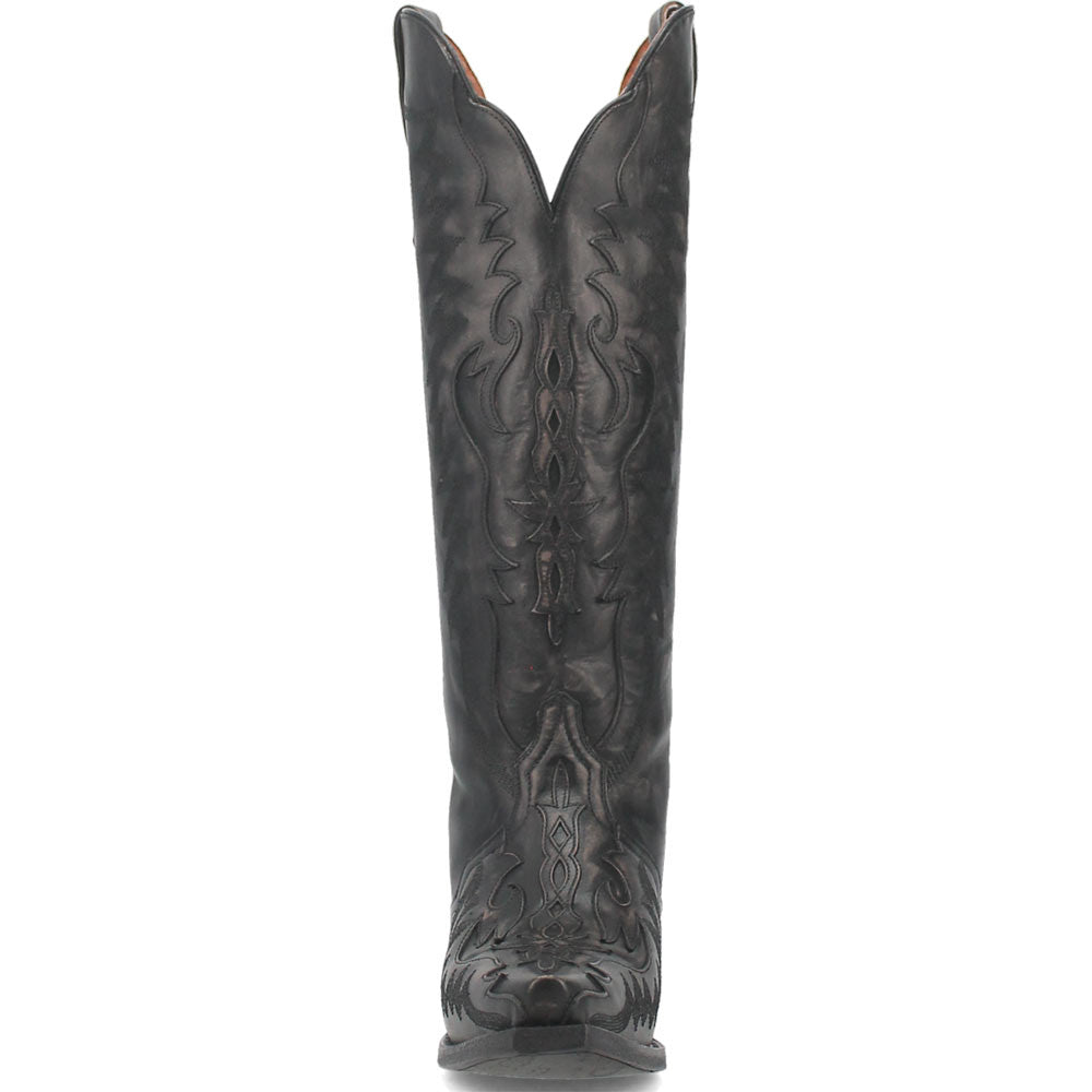 Dan Post Women’s Hallie Black 15” Snip Toe Medium Cowboy Boot