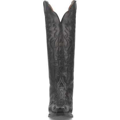 Dan Post Women’s Hallie Black 15” Snip Toe Medium Cowboy Boot