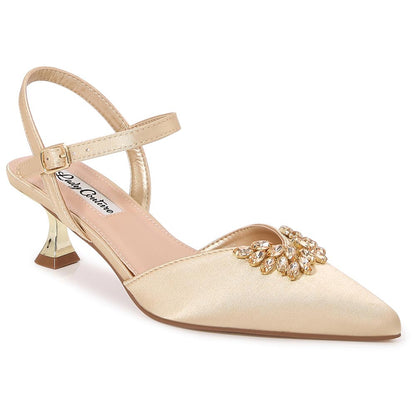 Lady Couture 2" Heel Classy Pump in Gold