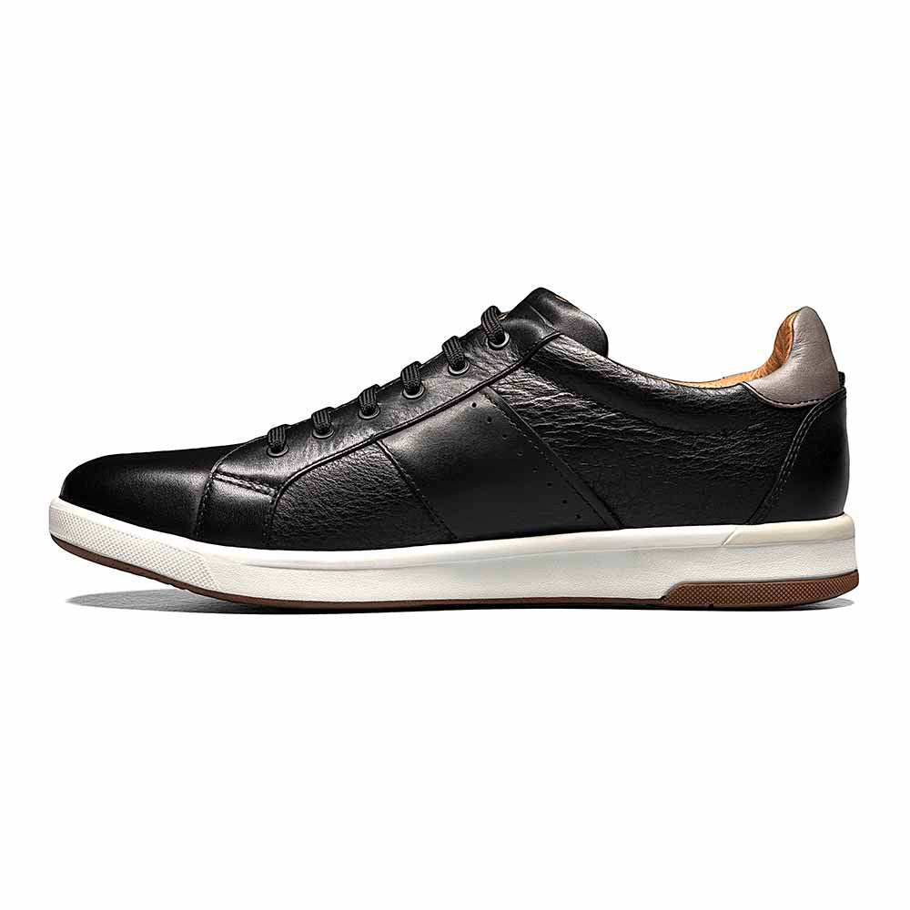 Florsheim Crossover Black Smooth Leather Lace Up Casual Sneaker (US Men Size)