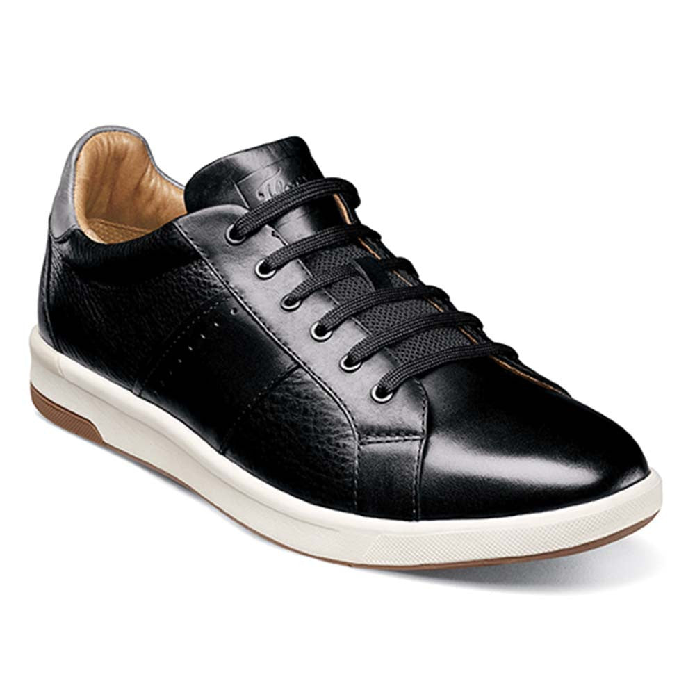 Florsheim Crossover Black Smooth Leather Lace Up Casual Sneaker (US Men Size)