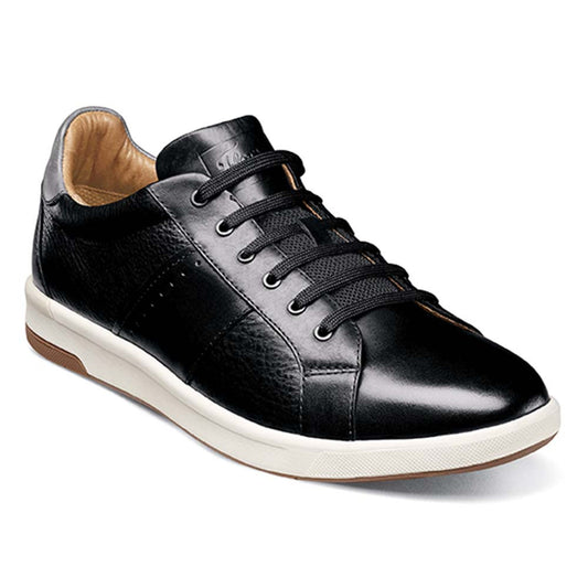 Florsheim Crossover Black Smooth Leather Lace Up Casual Sneaker (US Men Size)