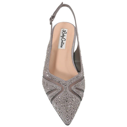 Lady Couture Daniela 2" Wedge Pump in Pewter