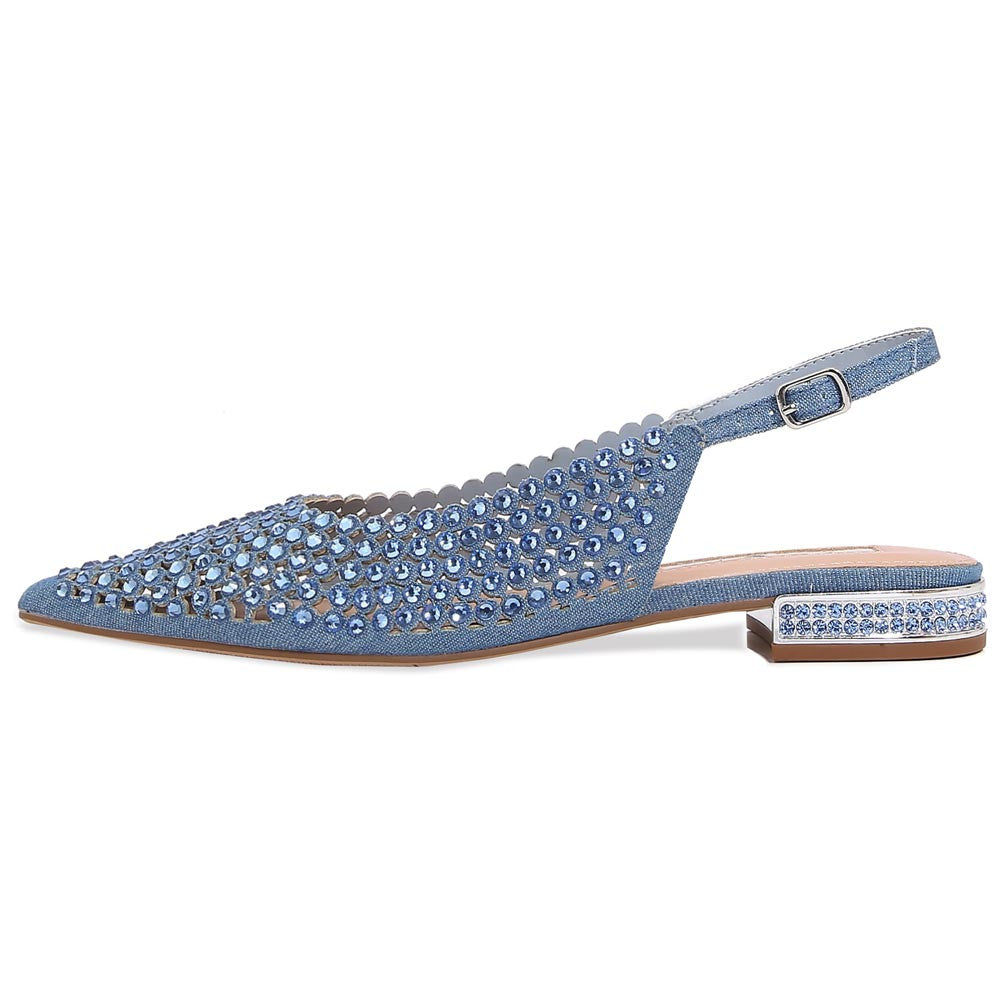 Lady Couture 0.75” Heel Emmy Flats in Blue