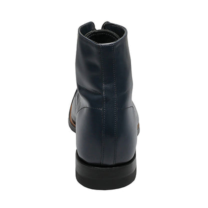Stacy Adams Madison Navy Leather Ankle Boots