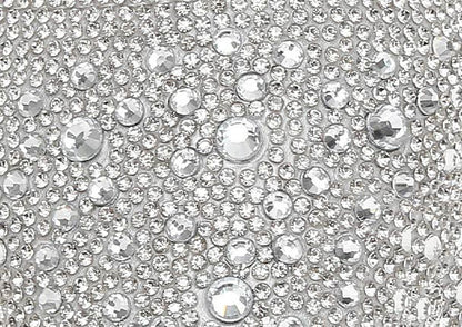 Lady Couture Fever Women's Silver Rhinestone Crystal Pointed Toe Dress Shoes
