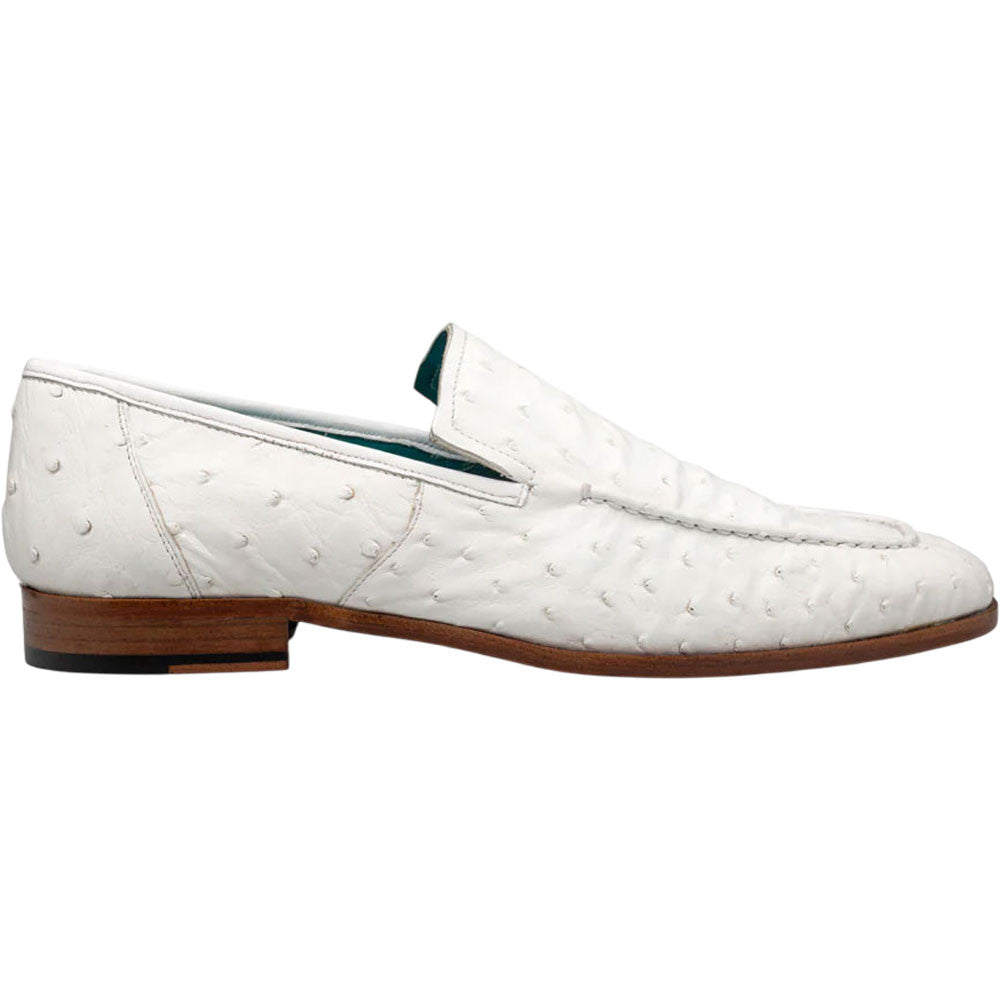 Mezlan Men's Menor White Genuine Ostrich Slip-On