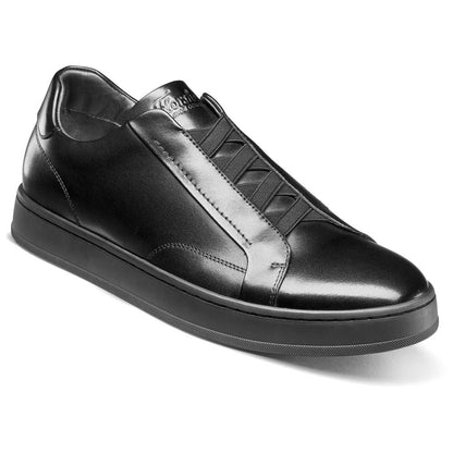 Florsheim Monopoli Black Elastic Lace To Toe Casual Sneaker