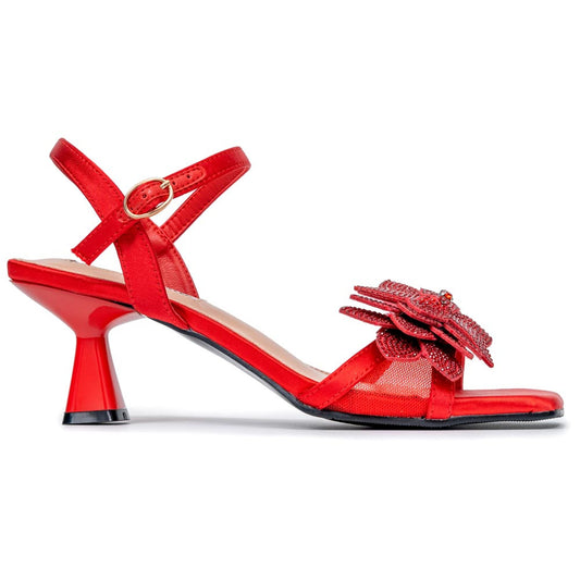 Lady Couture Lori Sandal 2” Heel in Red