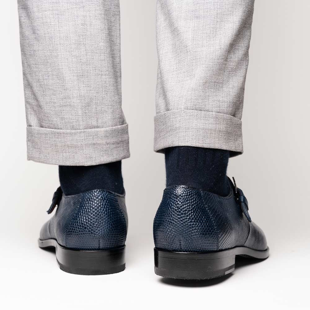 Toluca Genuine Crocodile and Lizard Skin Monk Strap | Marco DI Milano