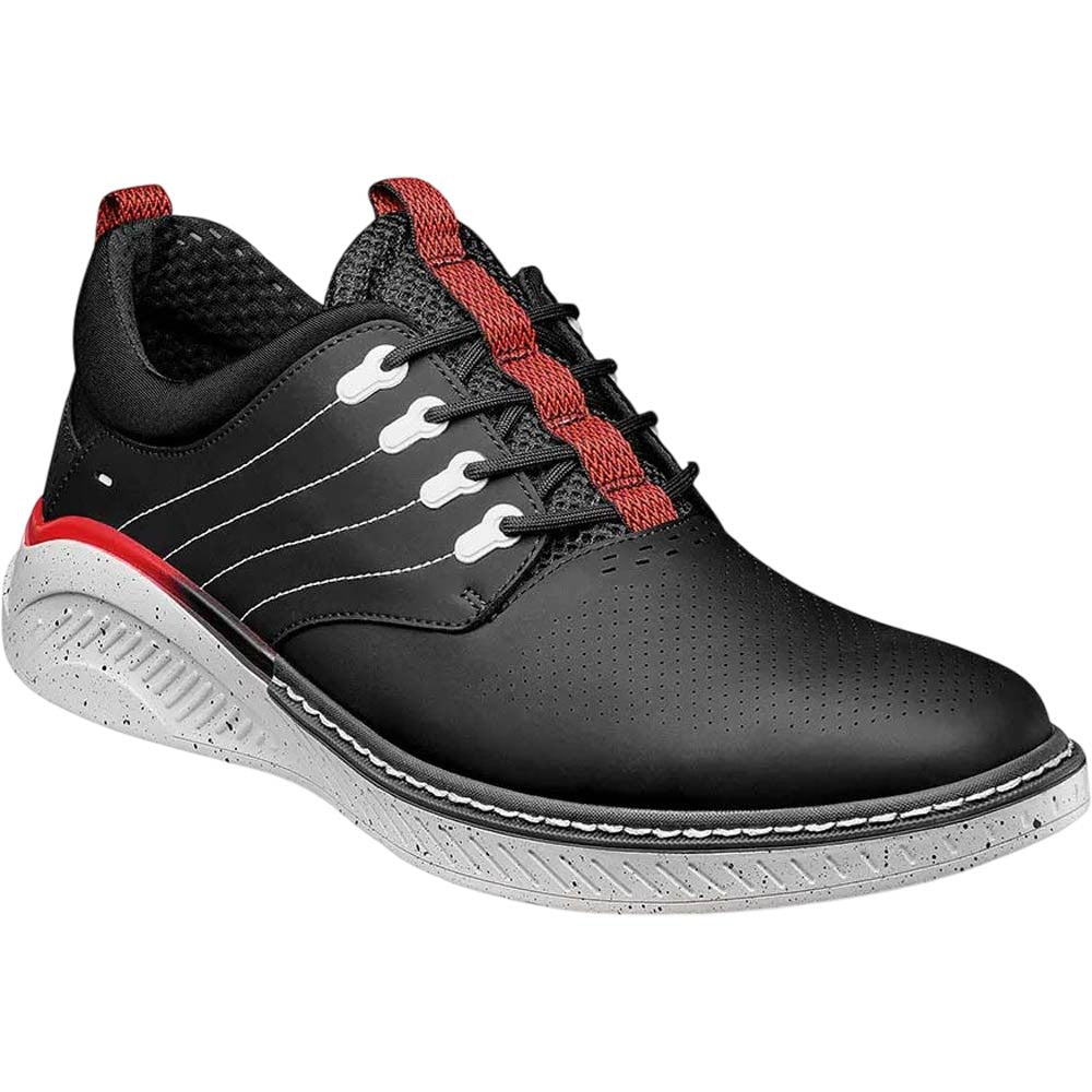 Stacy Adams BARNA Black Plain Toe Lace Up Sneakers