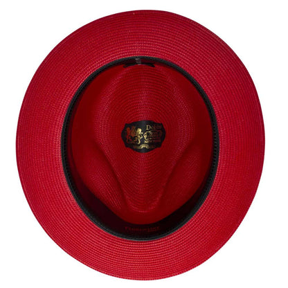 Dobbs Rosebud Red Florentine Milan Straw Hat