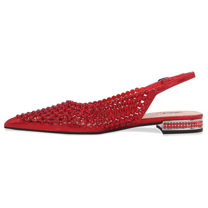 Lady Couture 0.75” Heel Emmy Flats in Red