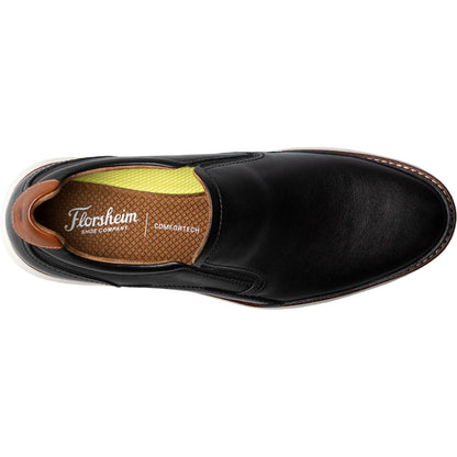 Florsheim Launch Black Multi Smooth Leather Moc Toe Casual Loafers