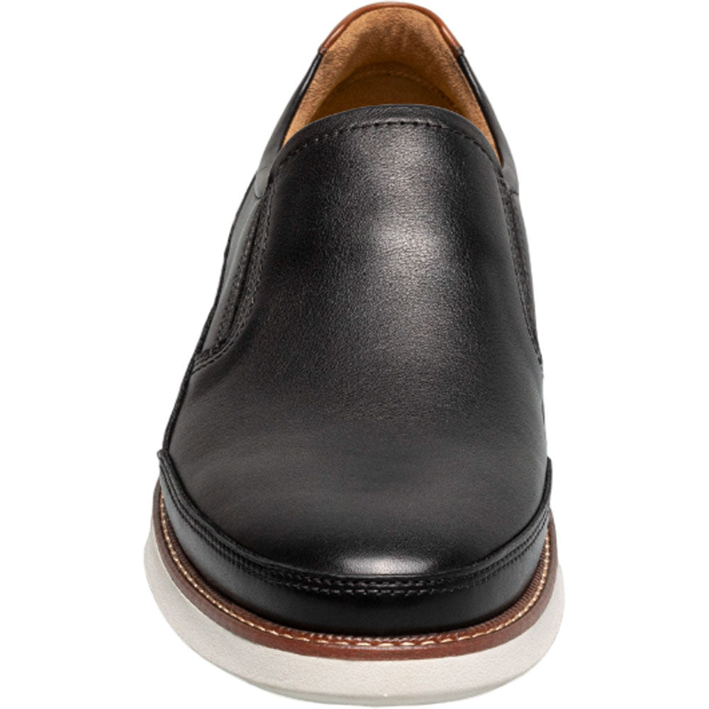 Florsheim Launch Black Multi Smooth Leather Moc Toe Casual Loafers