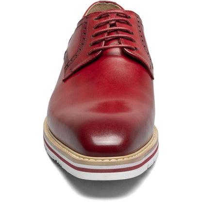 Stacy Adams Barringer Plain Toe Oxford in Red
