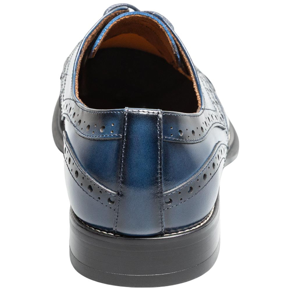 Stacy Adams Alistair Plain Toe Ornament Slip-On - Cobalt