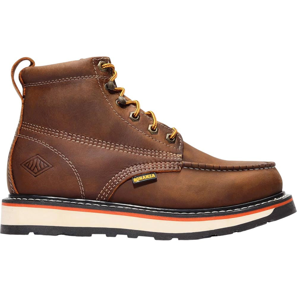 Bonanza Frontier Dual 6" Crazy Brown Men's Work Boots