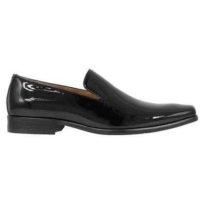 Florsheim Postino Slip On Black Patent Plain Toe Shoes