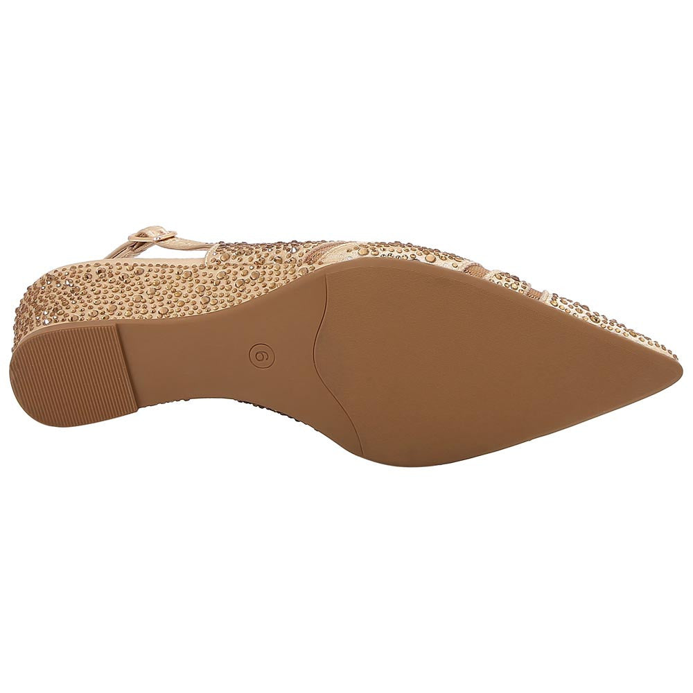 Lady Couture Daniela 2" Wedge Pump in Gold