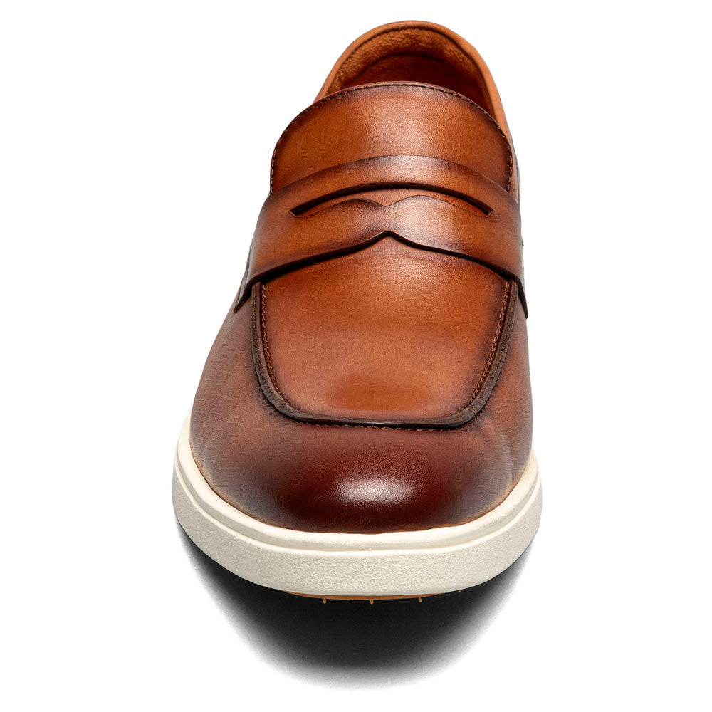 Spencer Moc Toe Penny Slip On | Stacy Adams Dress Loafers in Tan for Men