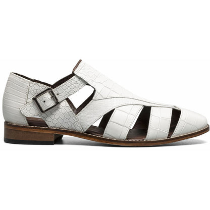 Stacy Adams Calandro City Sandal in White