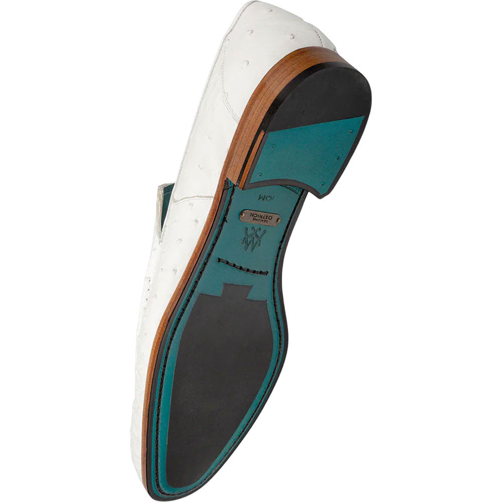 Mezlan Men's Menor White Genuine Ostrich Slip-On