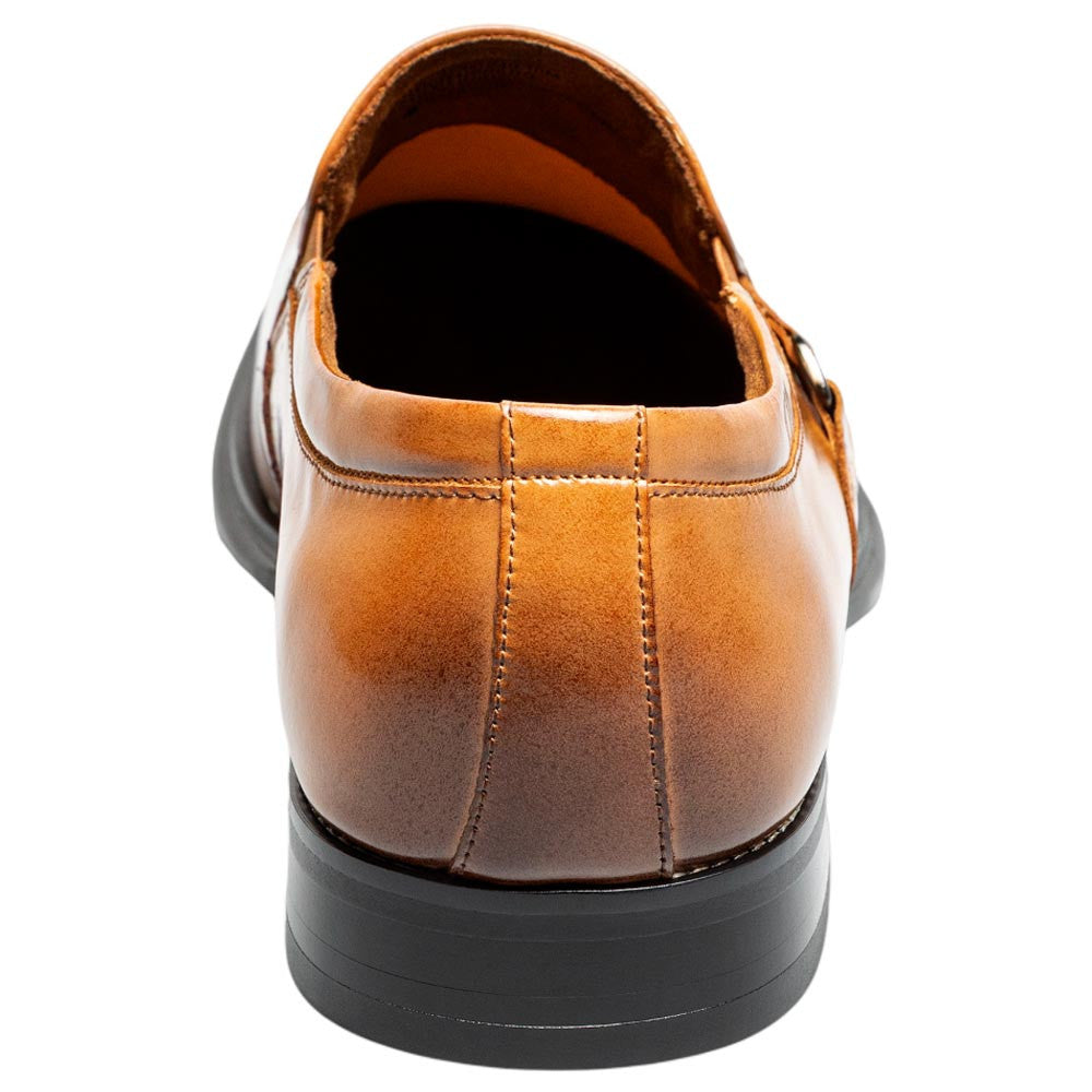 Stacy Adams Alistair Plain Toe Ornament Slip-On - Tan