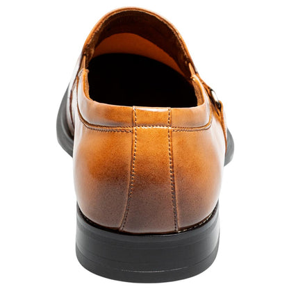 Stacy Adams Alistair Plain Toe Ornament Slip-On - Tan