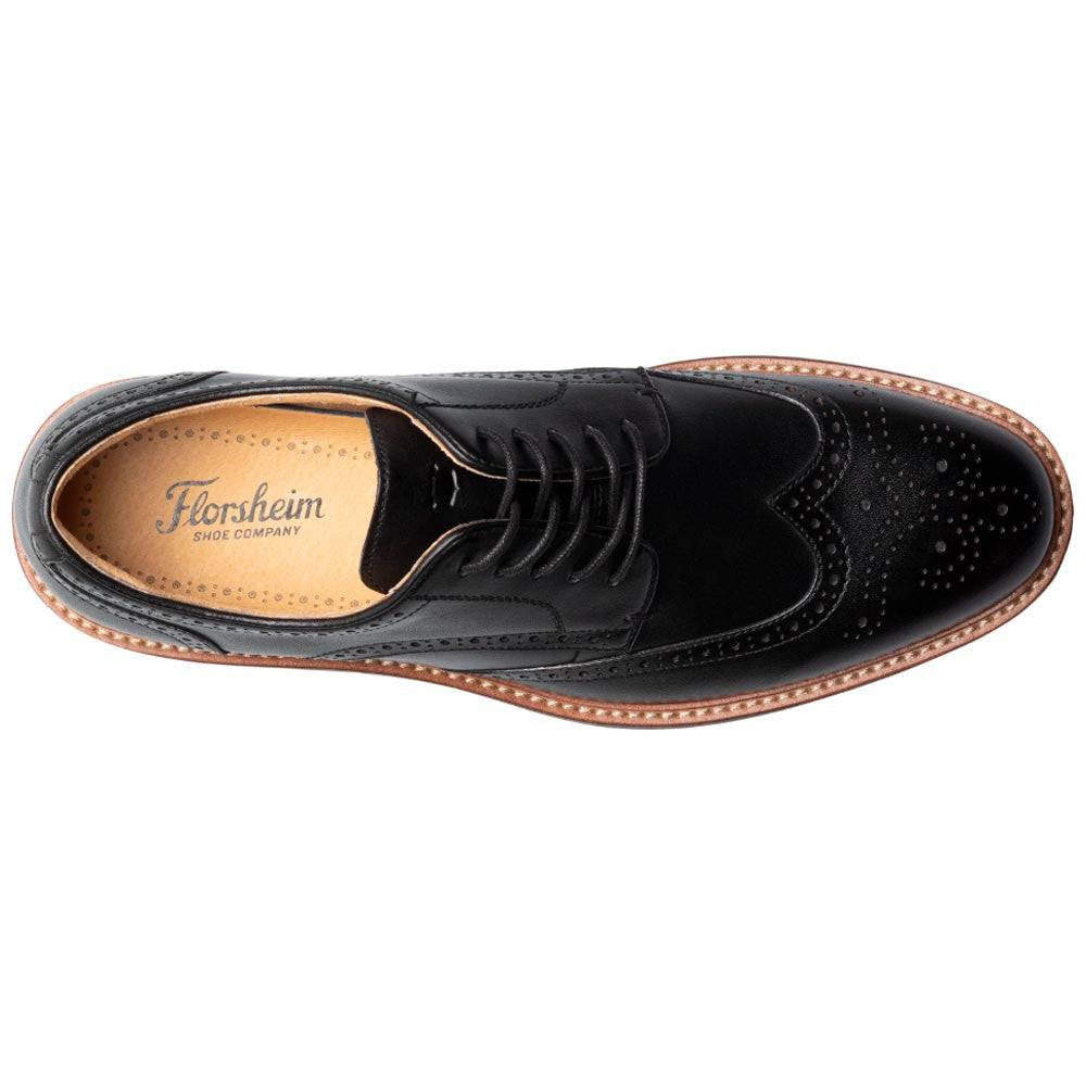 Florsheim Anthem Wingtip Black Leather Oxford for Men