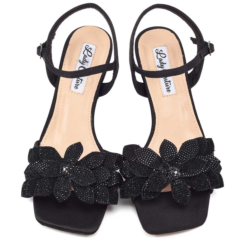 Lady Couture Lori Sandal 2" Heel in Black