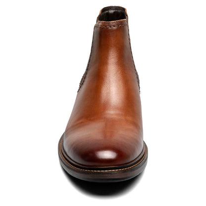 Florsheim Forge Cognac Smooth Leather Plain Toe Gore Chukka Boots (USA Men Size)