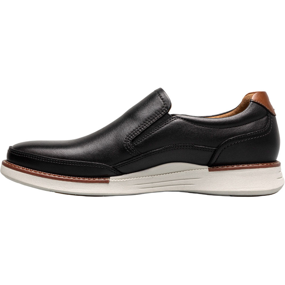 Florsheim Launch Black Multi Smooth Leather Moc Toe Casual Loafers