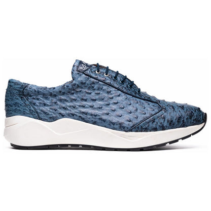 Varenna Men’s Genuine Full-Quill Qstrich Skin Luxury Sneaker | Marco Di Milano