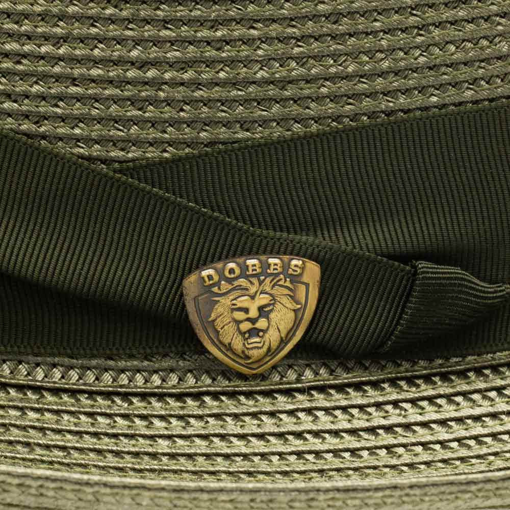 Dobbs Rosebud Olive Florentine Milan Straw Dress Hat