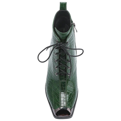 Lady Couture Fantastic Green Style Forward Ankle Boots
