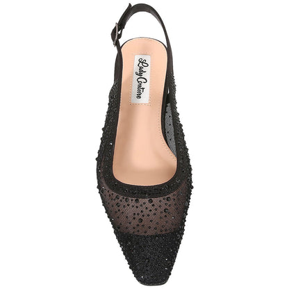 Lady Couture Kara 0.75” Block Heel Flats in Black