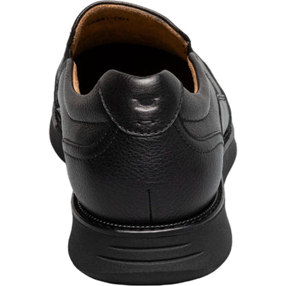 Florsheim Launch Black Smooth Leather Moc Toe Easy On-Off Loafers (US Men Size)