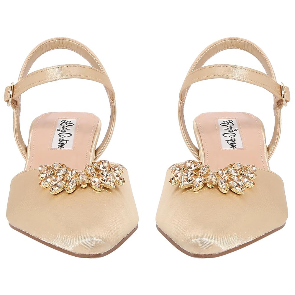 Lady Couture 2" Heel Classy Pump in Gold