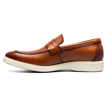 Spencer Moc Toe Penny Slip On | Stacy Adams Dress Loafers in Tan for Men