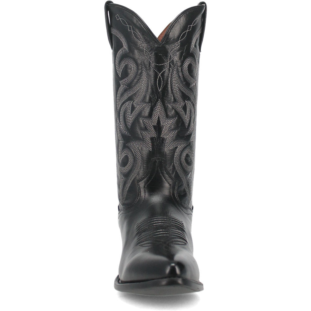 Dan Post Men’s Milwaukee 13” J Pointed Toe Black Cowboy Fine Leather Boot